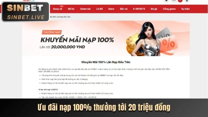 Tiền thưởng chào mừng NK88 Bet